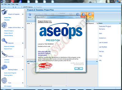 AceBIT SEO Professionals Suite (ASEOPS) v7.1.1 (анализ, мониторинг и поисковая оптимизация сайта)
